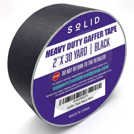 2 Solid Matte - Real Professional Gaffer Tape, Premium Grade, 2