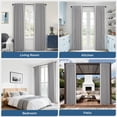 thumbnail image 6 of 1 Inch Industrial Curtain Rods for Windows , Blackout Wrap Around Curtain Rod, for Indoor and Outdoor, Simple Design, 66 to 120 Inches, Black, 6 of 8