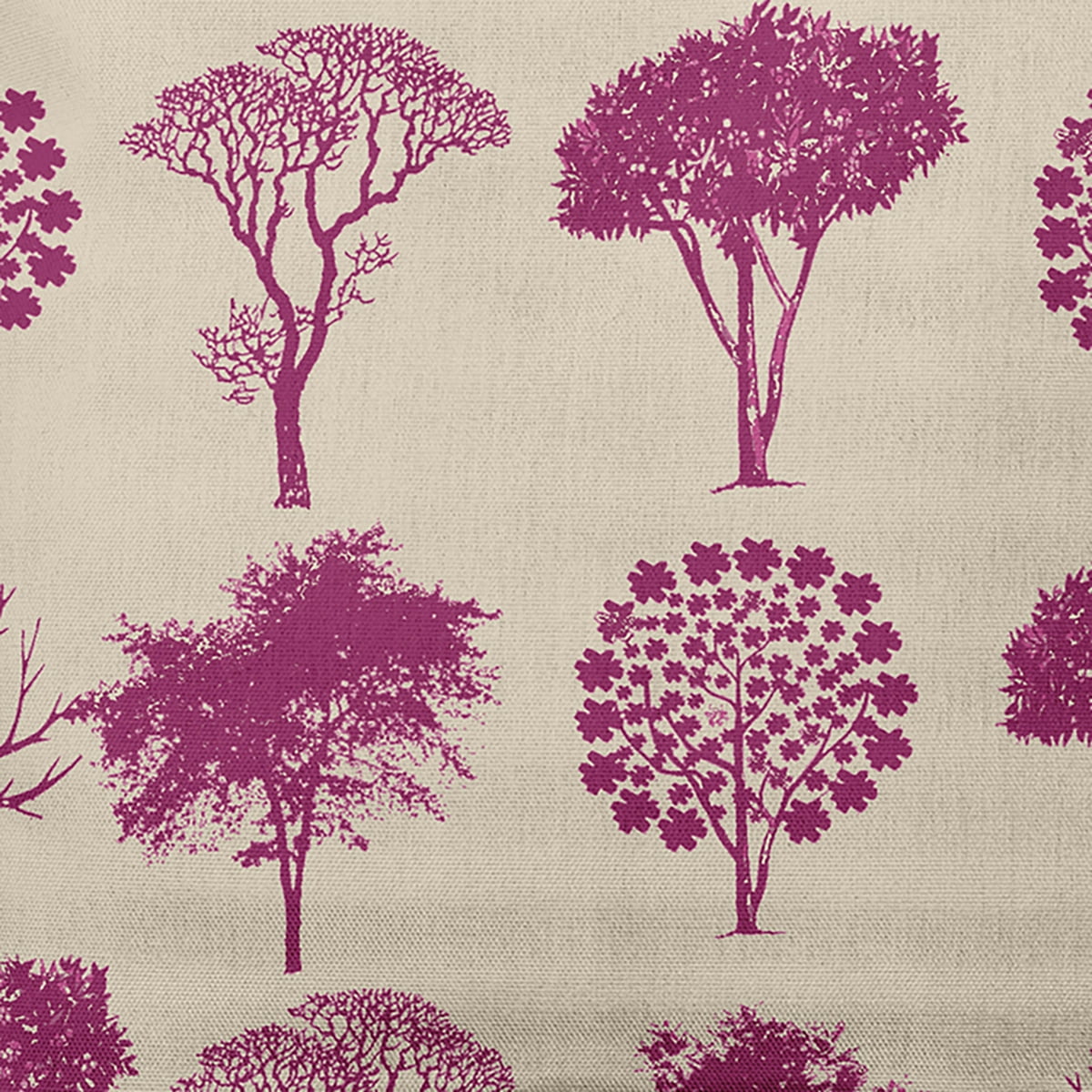 Simply Daisy 16" x 16" Field of Trees Indoor/Outdoor Polyester Throw Pillow, Dusty Rose