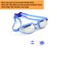thumbnail image 2 of Gafas de natación para hombres, mujeres y adolescentes, protección antivaho a prueba de fugas, 2 of 5