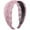 Pink, variant on Women's Elegant Wide Lace Embroidery Headband Anti-slip with Teeth High Toughness Hair Accessories