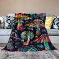 thumbnail image 2 of Orinice Mushroom Pattern Warm Lightweight Blanket Soft Fleece Blankets for All Seasons - Decorative Throw Blanket for Living Rooms, Sofa, Office - Cow Gifts Blanket in Multiple Sizes 40x50in, 2 of 6