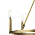 thumbnail image 6 of Progress Lighting Gilliam 6-Light Chandelier, Vintage Brass, Steel, Classic Form, 27.62" Diameter, 24.87" Height, 6 of 9
