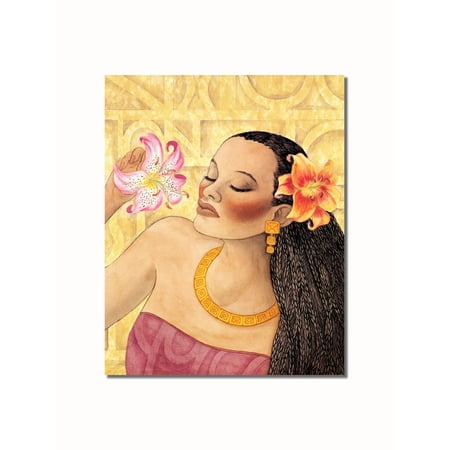 - African American Black Girl and Flowers #1 Contemporary Wall Picture 8x10 Art Print
