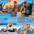 thumbnail image 6 of Beach Blanket Water Resistant Sandproof 83x79in Outdoor Blanket Lightweight Windproof Thin Soft Beach Mat for Travel Camping Picnic Beach, 6 of 6