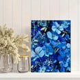 thumbnail image 2 of Blue Floral Canvas Art Wall Decor, Suitable for Living Room Bedroom Office Dining Room Entryway, 2 of 8