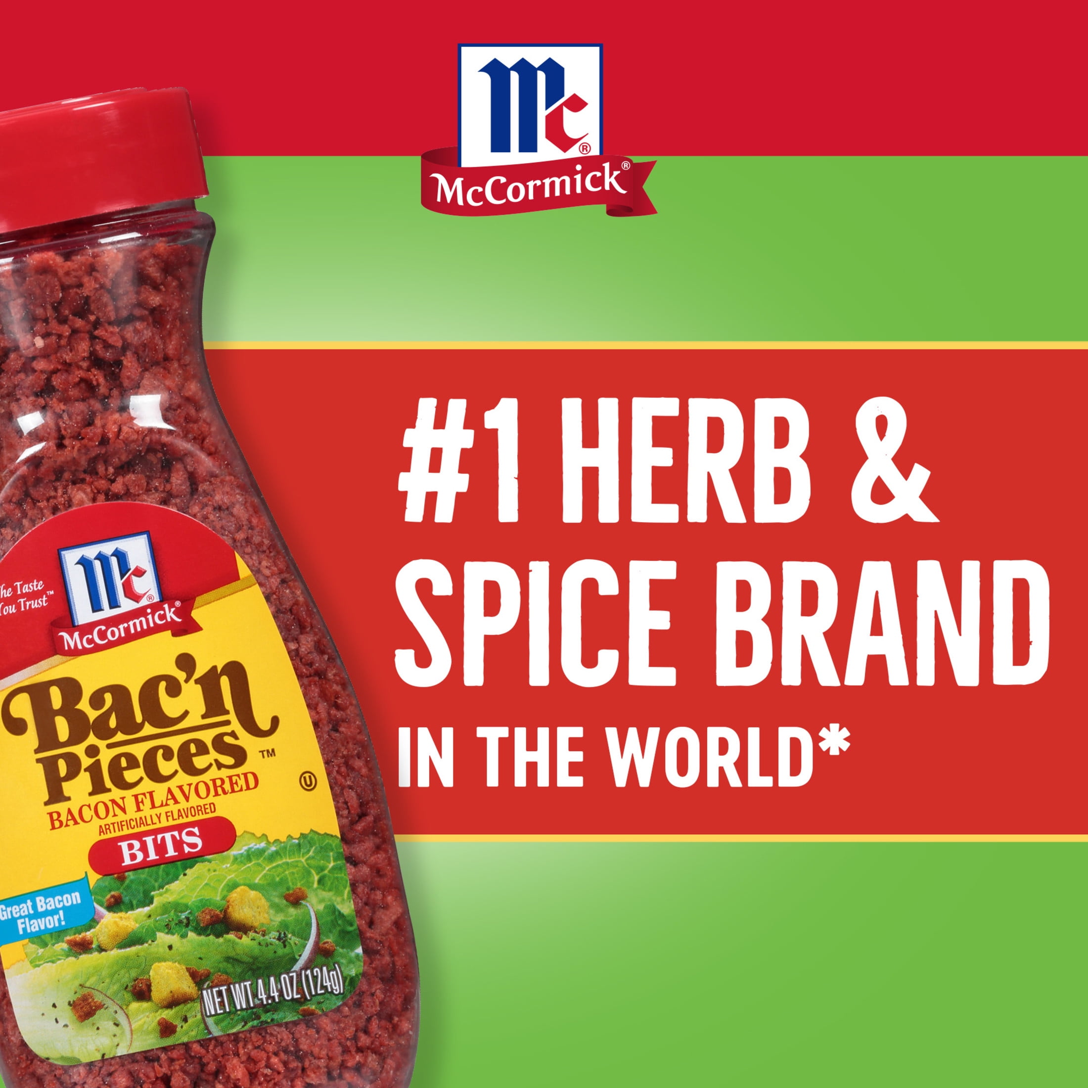 McCormick Kosher Imitation Bacon Bits, 4.4 oz Bottle