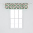 thumbnail image 2 of Ambesonne Abstract Window Valance, Traditional Mosaic Art, 54" X 12", Cream Peacock Green, 2 of 3