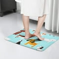 thumbnail image 4 of Cartoon Dog Flannel Non Slip Door Rugs,Washable Door Mats Indoor,Decorative Door Mats,Dirt-Resistant and Absorbent Doormat for Entrance,Bedroom,Kitchen,Bathroom,31.5x17in(80x43cm), 4 of 4