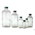 thumbnail image 1 of 4 oz Clear Boston Round Bottles with 22-400 Green Thermoset F217 & PTFE Lined Cap - Pack of 160, 1 of 1