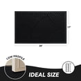 thumbnail image 6 of FEELHOME 17"x30" Non Slip Outdoor Doormat Absorbent Front Door Mat Rubber Welcome Mat for Indoor Outdoor Use Low Profile Dirt Trapper Entryway Rug Black, 6 of 7