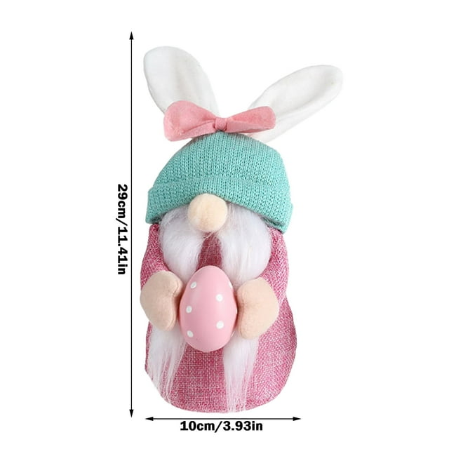 Cqxid Desktop Ornament Under $10 Easter Faceless Dwarf Decoration Ornaments Rabbit Plush Doll Rudolph Doll