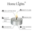 thumbnail image 3 of Velas Tealight Home Lights, color blanco, 4 horas de combustión, 100.200, 3 of 7