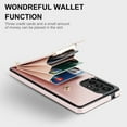 thumbnail image 2 of ELEHOLD Leather Wallet Case for Samsung Galaxy A52 5G Premium Leather Material with Organ Card Slots Holders Full Body Protection Shockproof Anti-Fingerprint Purse Case,rosegold, 2 of 6