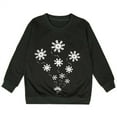 thumbnail image 4 of MIASHUI Chandail à Capuchon et Chandails en Molleton pour Filles - Automne Hiver Imprimé de Noël Col Rond Manches Longues Chandail en Molleton Décontracté pour Filles, 4 of 4
