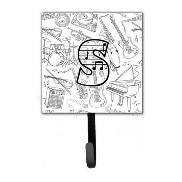 Carolines Treasures CJ2007-SSH4 Letter S Musical Note Letters Leash & Key Holder
