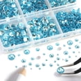 thumbnail image 2 of Juego de diamantes de imitación BEADSLAND Aquamarine 8300 piezas con lápiz de cera, 2 of 5