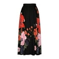 thumbnail image 5 of Njagoc3 Womens High-Waisted Vibrant Floral Print Maxi Skirt with Bold Patterns for Wedding Guests & Formal Parties, 5 of 5