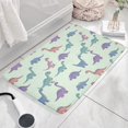 thumbnail image 3 of Colorful Dinosaur Assortment Flannel Non Slip Door Rugs,Washable Door Mats Indoor,Decorative Door Mats,Dirt-Resistant and Absorbent Doormat for Entrance,Bedroom,Kitchen,Bathroom,23.5"x16", 3 of 5