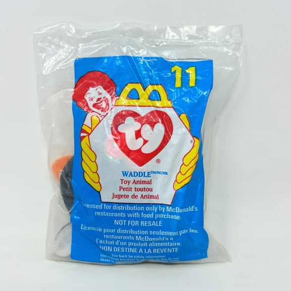 McDonald's Happy Meal Toy Ty Teenie Beanie Babies Waddle Toy Animal