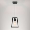 thumbnail image 4 of Artika Carter Modern Mid-Century Pendant Light Fixture, Matte Black, 4 of 5