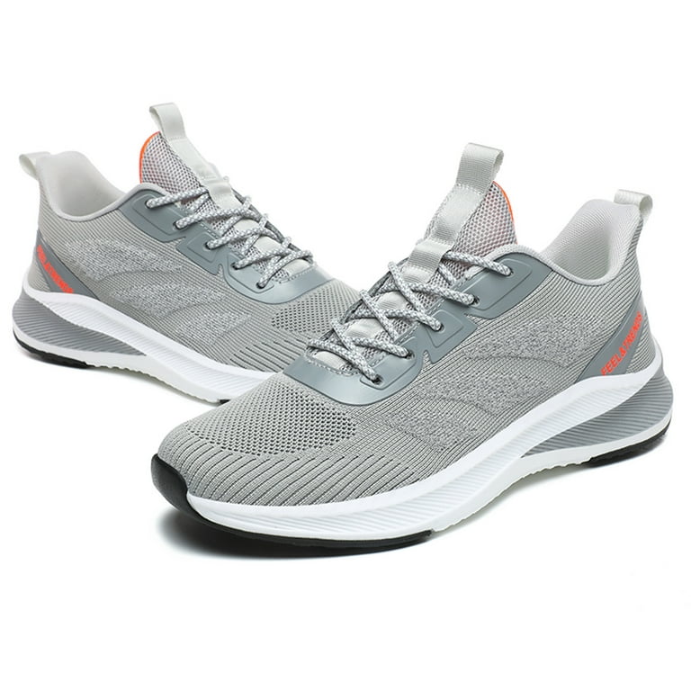 Mens Athletic Shoes Shoe Men Sneakers Clearance Sale Casual shoes Fashion Sports Comfortable Breathable Simple Lace up Tennis Shoes Grey Shoes 45 Walmart