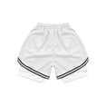 thumbnail image 4 of Haitryli Kids Boys 2 in 1 Shorts Sport Gym Booty Shorts with Pockets Built in Leggings White 10-11, 4 of 6