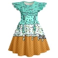 thumbnail image 4 of Robes d'Été pour Filles Décontractées Sans Manches à Col Rond, Manches Volantées, Robe de Jeu pour Tout-Petits et Enfants pour l'Extérieur, le Quotidien et les Activités Scolaires, 4 of 4