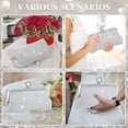 thumbnail image 5 of Clutch Purse Evening Bag Women Rhinestone Glitter Handbag Double Sided with Chain Crossbody Purse Shoulder for Wedding Party, 5 of 7