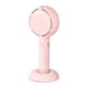 thumbnail image 3 of Ventilador de mesa silencioso con luz LED para maquillaje, pequeño ventilador de refrigeración para interiores, dormitorios y coches. Rosa, 3 of 9