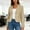 Beige#01, variant on Women's Cropped Blazer Oversized Lapel Single Breasted Button Blazer Business Suit Jacket Top Womens Casual Solid Plus Size Turndown Collar Lightweight Loose Comfy Long Sleeve Office Blazer