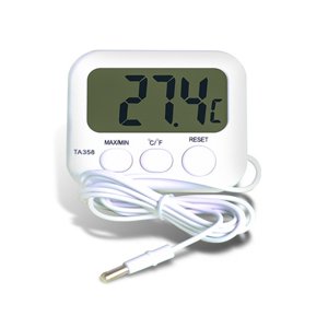 Electronic Digital Display with Probe Thermometer Wire Sensor Temperature Humidity Meter ,High Precision