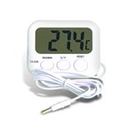 Electronic Digital Display with Probe Thermometer Wire Sensor Temperature Humidity Meter ,High Precision