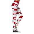 thumbnail image 3 of DYMADE Womens Christmas Workout Leggings Footless Fun Graphic Printed Cute Patterns Skinny Pants, 3 of 4