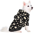 thumbnail image 5 of Cauagu Daisy Pattern Winter Pet Hoodie Sweatshirts- Dog Hoodie Sweater with Leash Hole - Cute Dog Hoodie - Pet Clothes Puppy Cat Custume -X-Small, 5 of 8