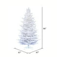 thumbnail image 3 of Vickerman G197155 5.5 ft. x 47 in. Flocked Cedar Pine Artificial Christmas Tree with 665 PVC Tips, 3 of 3