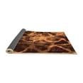 thumbnail image 2 of Ahgly Company Indoor Square Abstract Orange Modern Area Rugs, 3' Square, 2 of 4