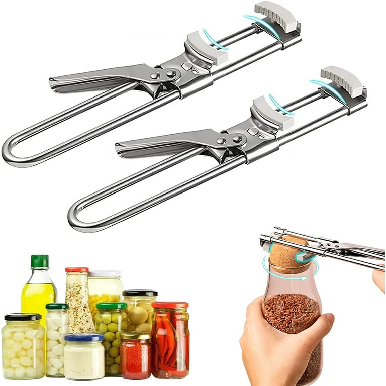 2pcs Jar Opener Powerful Adjustable Lid Quick Opening Arthritis Weak Hands  Grip