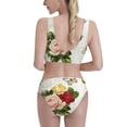 thumbnail image 3 of Picia Vintage Bike Flower Butterfly Women's High Waisted Bikini Scoop Neck Swimsuit Two Pieces Bathing Suit-X-Large, 3 of 8