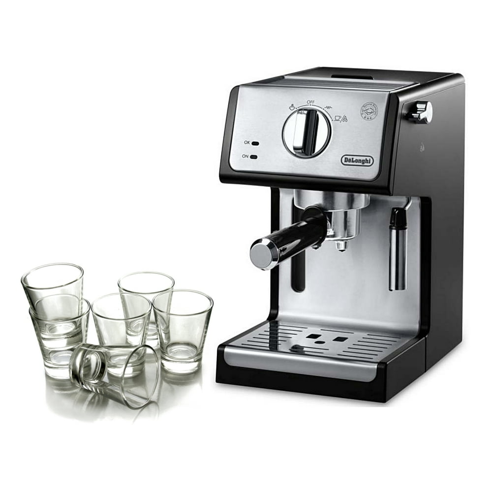 Delonghi Black 15 Bar Pump Combination Espresso and Cappuccino Machine