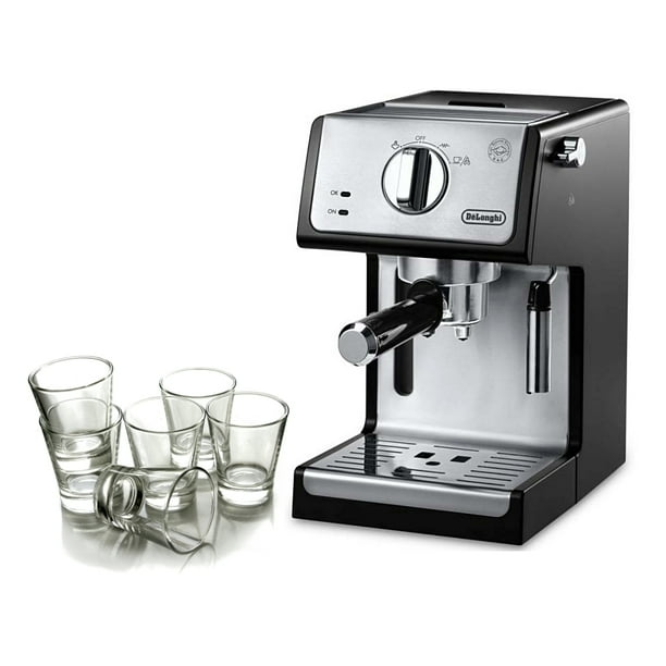 Delonghi Black 15 Bar Pump Combination Espresso and Cappuccino Machine