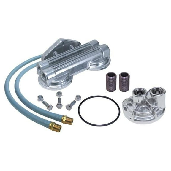Dual Oil Filter Relocation Kit - 0.75-16 Threads