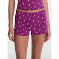 thumbnail image 4 of No Boundaries Cloud Core Low Rise Sleep Shorts, Women's XXS-3X, 4 of 5