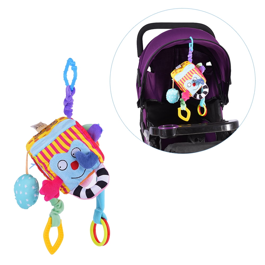 Baby Infant Rattle Toy Stroller Hanging Rattles Cloth Block Cube