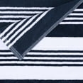 thumbnail image 3 of Superior Maui Striped Cotton Oversized Cotton Blue Beach Towel, 3 of 7
