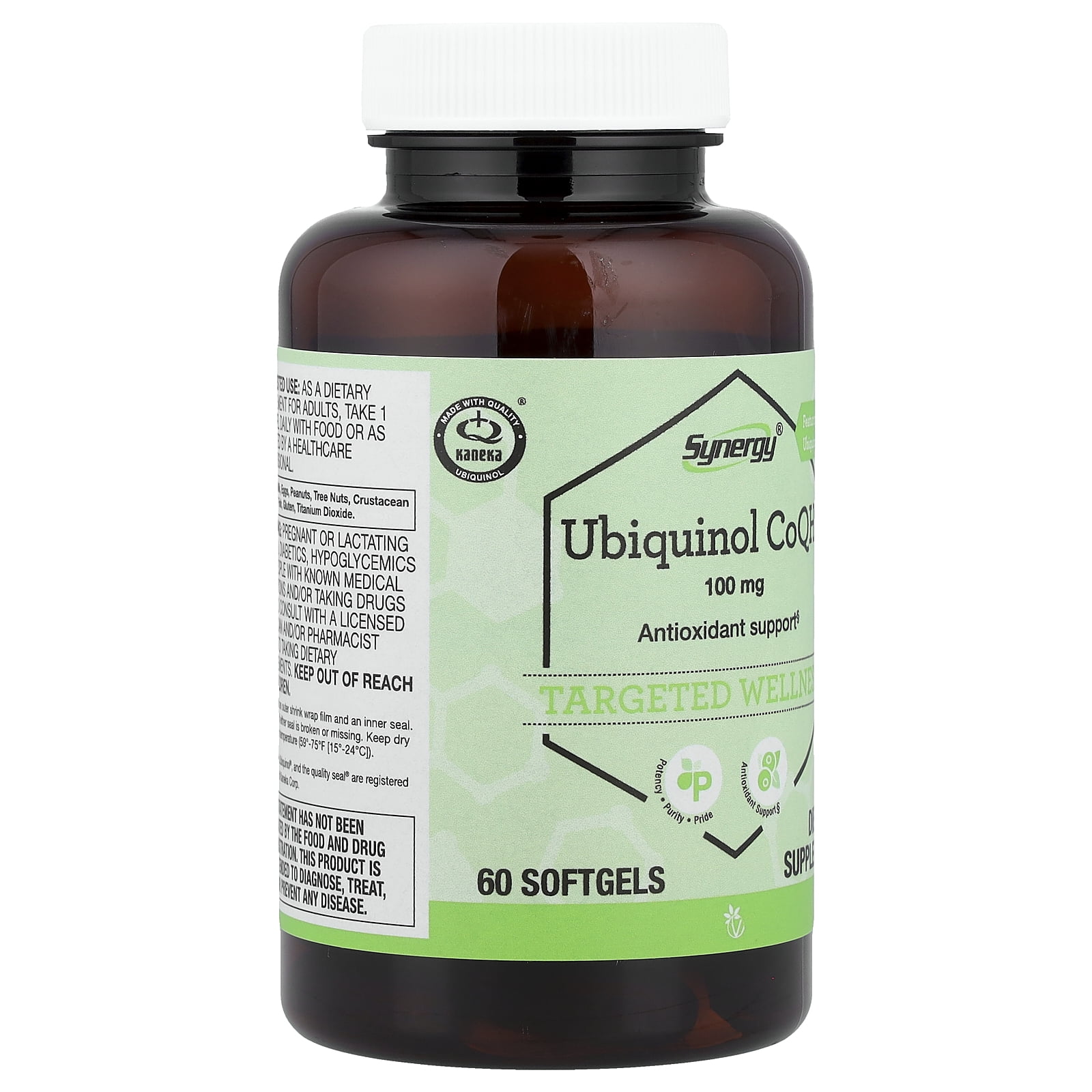 Vitacost Synergy®, Ubiquinol CoQH, 100 mg, 60 Softgels