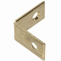 Hillman Group 851150 Carded - Corner Brace, Solid & Brite Brass - 1 in.