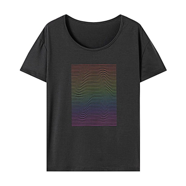 Camiseta para mujer Verano Activewear Casual Cuello Redondo Camiseta para Senderismo Viajes Calle Gris