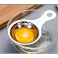 thumbnail image 2 of 1 Pack Egg Separator Stainless Steel Egg White Filter Short Handled Funnel Spoon Cooking Kitchen Tool Accessories Perfect for Baking Cakes Silver, 2 of 8
