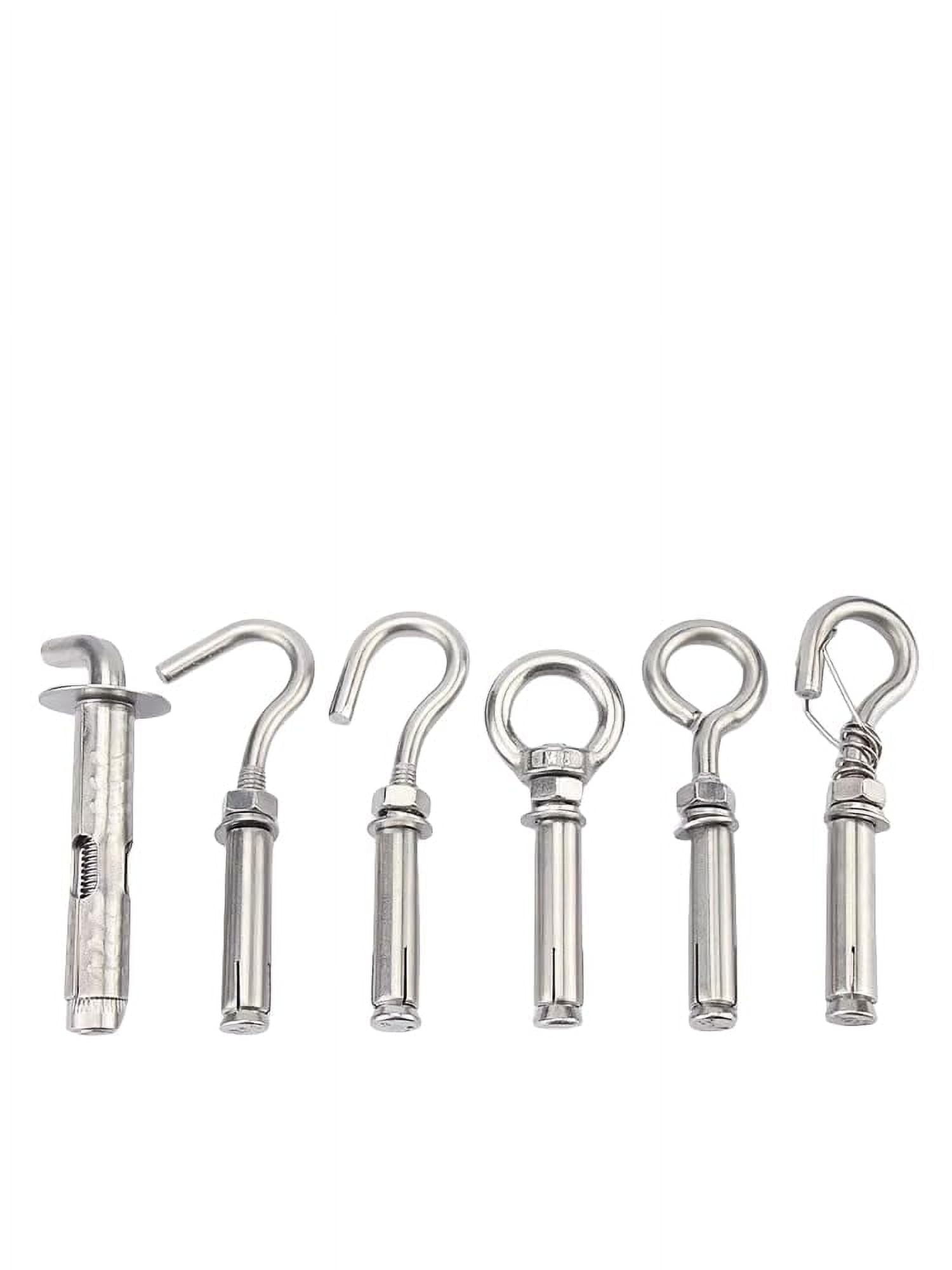 Stainless Steel Concrete Eye Bolt Anchor Eyebolt Wall Concrete Brick Anchor Expansion Bolts Ring Screw Eyes